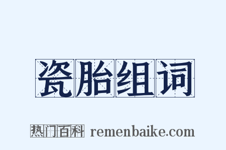 瓷胎组词是什么意思的图片